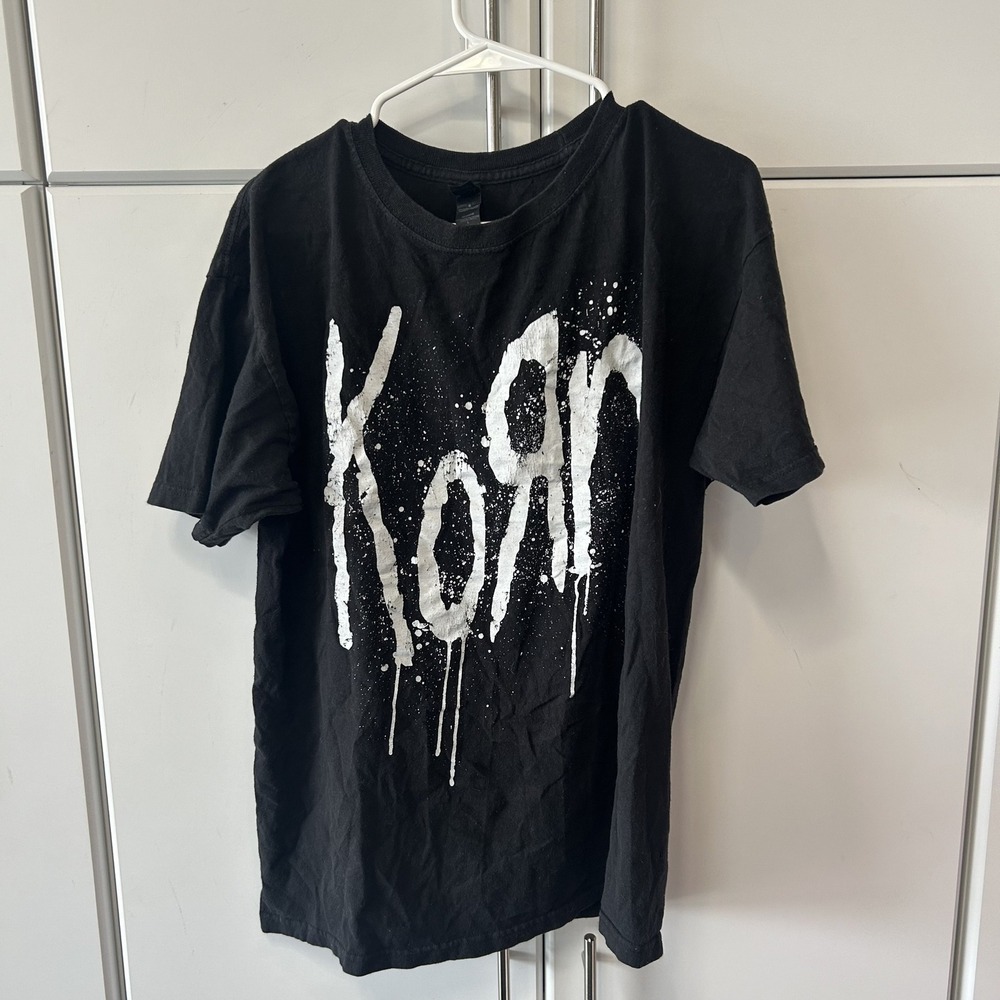 Korn Still A Freak Band T-Shirt Black M&O Gold Graphic Tee Mens Large